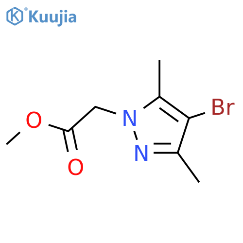 methyl 2-(4-bromo-3,5-dimethyl-1H-pyrazol-1-yl)acetate structure