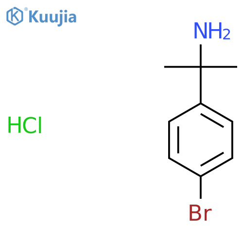 2-(4-bromophenyl)propan-2-amine;hydrochloride structure