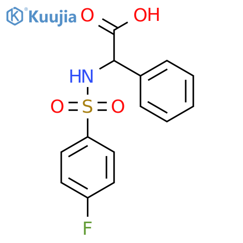 2-{(4-Fluorophenyl)sulfonylamino}-2-phenylacetic Acid structure