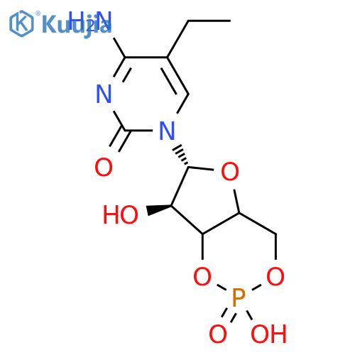 Cytidine, 5-ethyl-, cyclic 3',5'-(hydrogen phosphate), monoammonium salt (9CI) structure