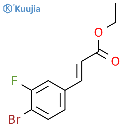 Ethyl (E)-3-(4-Bromo-3-fluorophenyl)prop-2-enoate structure