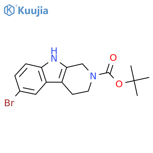 tert-Butyl 6-Bromo-3,4-dihydro-1H-pyrido3,4-bindole-2(9H)-carboxylate structure