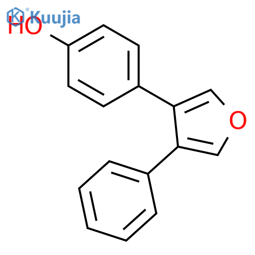 Phenol, 4-(4-phenyl-3-furanyl)- structure