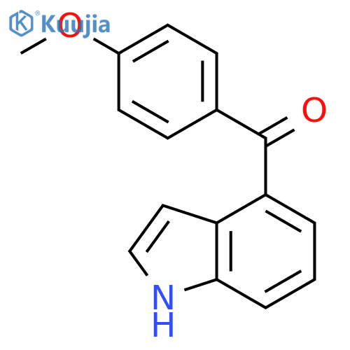 Methanone, 1H-indol-4-yl(4-methoxyphenyl)- structure