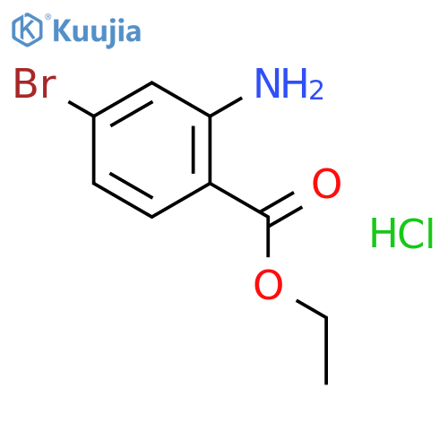 Benzoic acid, 2-amino-4-bromo-, ethyl ester, hydrochloride structure