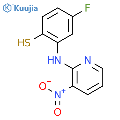 BENZENETHIOL, 4-FLUORO-2-[(3-NITRO-2-PYRIDINYL)AMINO]- structure