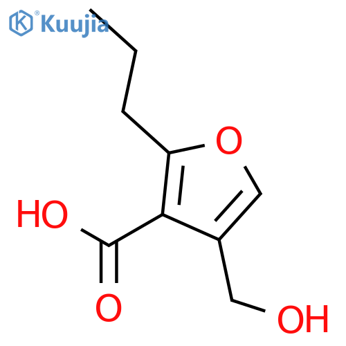 4-(HYDROXYMETHYL)-2-PROPYLFURAN-3-CARBOXYLIC ACID structure