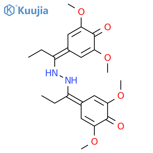 1-Propanone,1-(4-hydroxy-3,5-dimethoxyphenyl)-,2-[1-(4-hydroxy-3,5-dimethoxyphenyl)propylidene]hydrazone structure