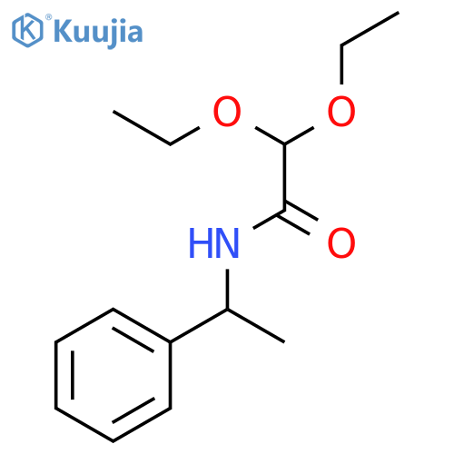 Acetamide, 2,2-diethoxy-N-(1-phenylethyl)- structure