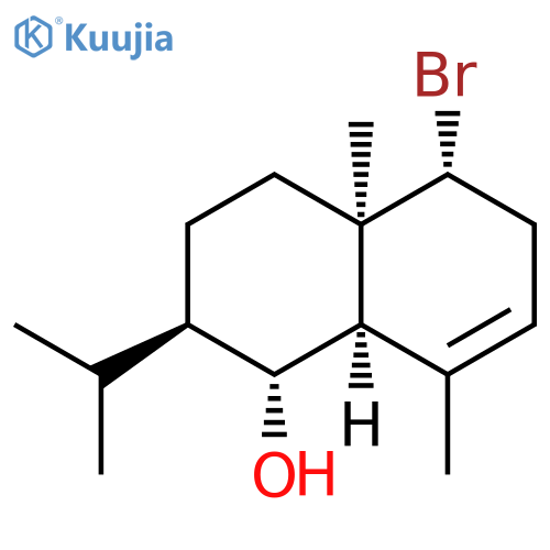 1-Naphthalenol,5-bromo-1,2,3,4,4a,5,6,8a-octahydro-4a,8-dimethyl-2-(1-methylethyl)-,(1R,2R,4aR,5R,8aR)- structure