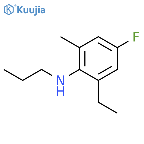 Benzenamine, 2-ethyl-4-fluoro-6-methyl-N-propyl- structure