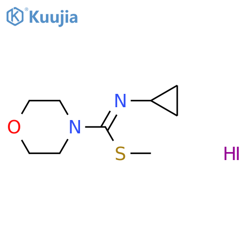 methyl N-cyclopropylmorpholine-4-carboximidothioate;hydroiodide structure