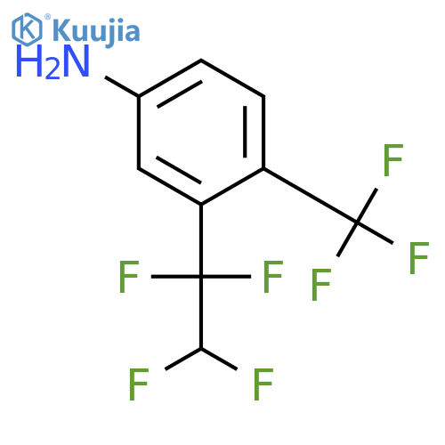 Benzenamine, 3-(1,1,2,2-tetrafluoroethyl)-4-(trifluoromethyl)- structure