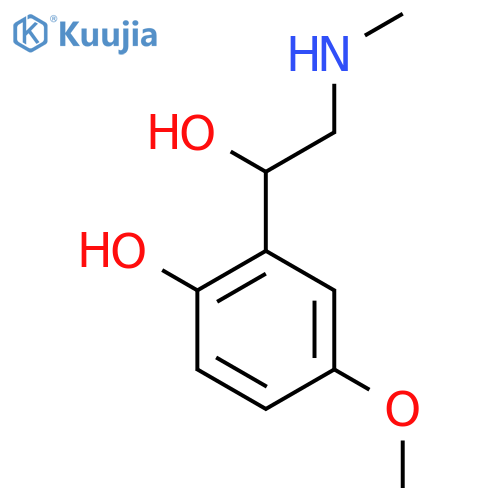 2-1-hydroxy-2-(methylamino)ethyl-4-methoxyphenol structure