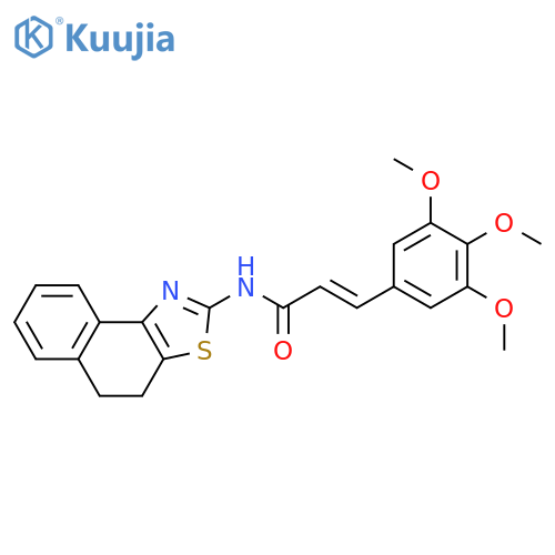 (2Z)-N-{4H,5H-naphtho1,2-d1,3thiazol-2-yl}-3-(3,4,5-trimethoxyphenyl)prop-2-enamide structure