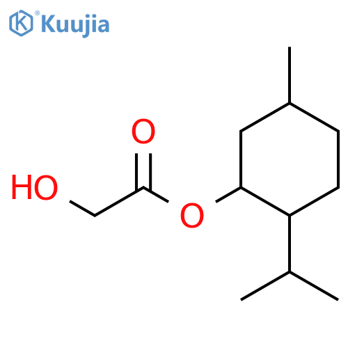 5-methyl-2-(propan-2-yl)cyclohexyl 2-hydroxyacetate structure