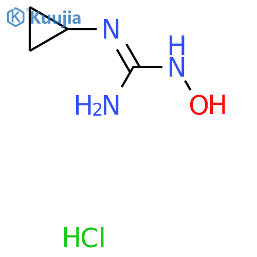N-Cyclopropyl-N'-hydroxyguanidine hydrochloride structure