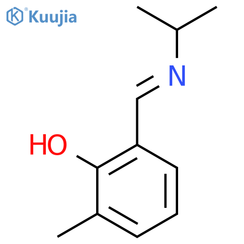 PHENOL, 2-METHYL-6-[[(1-METHYLETHYL)IMINO]METHYL]- structure