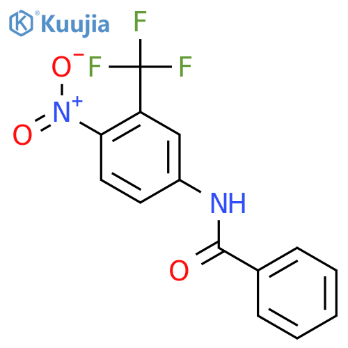N-[4-nitro-3-(trifluoromethyl)phenyl]benzamide structure