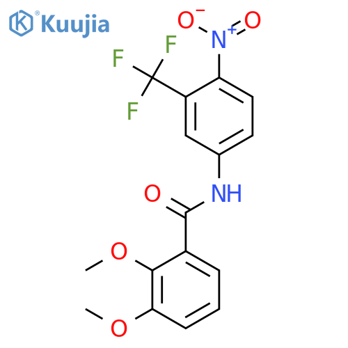 Benzamide, 2,3-dimethoxy-N-[4-nitro-3-(trifluoromethyl)phenyl]- structure