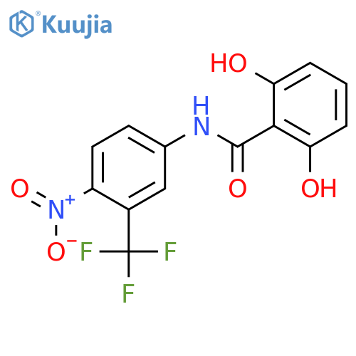 Benzamide, 2,6-dihydroxy-N-[4-nitro-3-(trifluoromethyl)phenyl]- structure