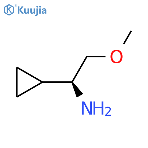 (1S)-1-cyclopropyl-2-methoxyethan-1-amine structure