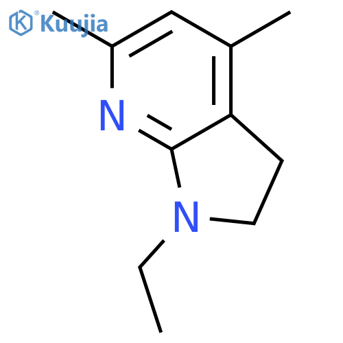 1H-Pyrrolo[2,3-b]pyridine, 1-ethyl-2,3-dihydro-4,6-dimethyl- structure