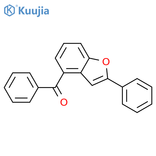 Methanone, phenyl(2-phenyl-4-benzofuranyl)- structure