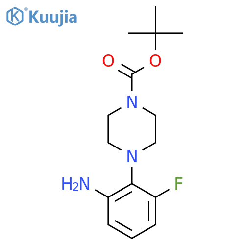 Tert-Butyl 4-(2-amino-6-fluorophenyl)piperazine-1-carboxylate structure