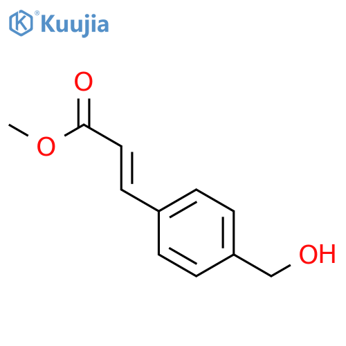 2-Propenoic acid, 3-[4-(hydroxymethyl)phenyl]-, methyl ester, (E)- structure