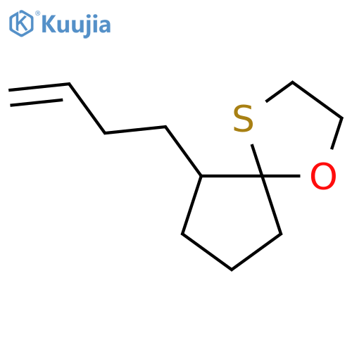 1-OXA-4-THIASPIRO[4.4]NONANE, 6-(3-BUTENYL)- structure