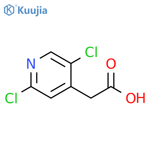 2-(2,5-dichloropyridin-4-yl)acetic acid structure