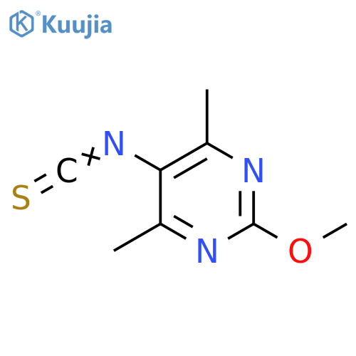 5-isothiocyanato-2-methoxy-4,6-dimethylpyrimidine structure