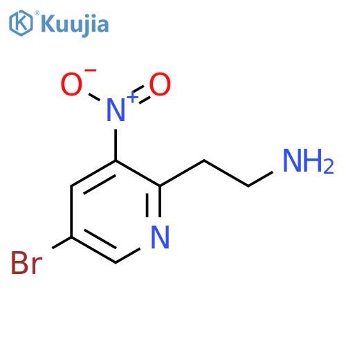 2-(5-bromo-3-nitropyridin-2-yl)ethan-1-amine structure