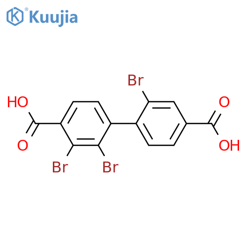 2,2',3-Tribromo-4,4'-biphenyldicarboxylic acid structure