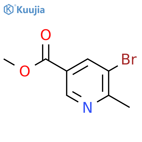methyl 5-bromo-6-methylnicotinate structure