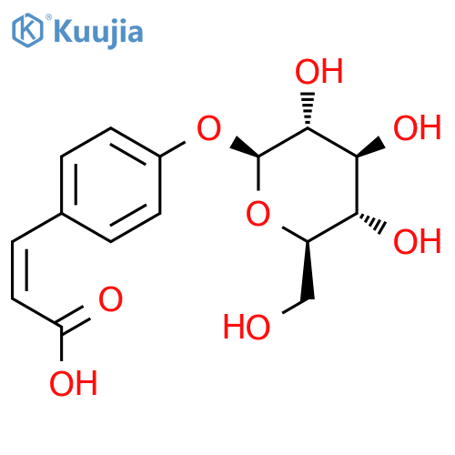 4-O-beta-Glucopyranosyl-cis-coumaric acid structure