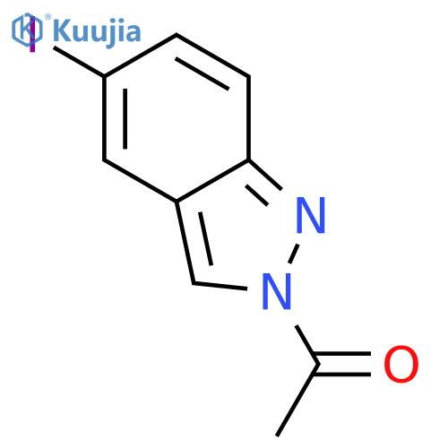 2-Acetyl-5-iodo-2H-indazole structure