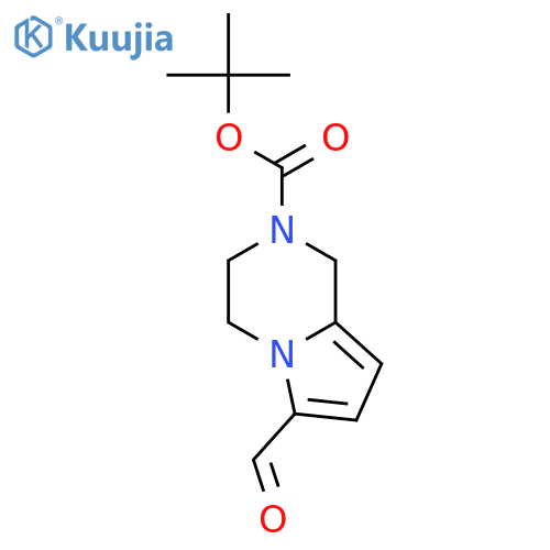 tert-Butyl 6-Formyl-3,4-dihydropyrrolo1,2-apyrazine-2(1H)-carboxylate structure