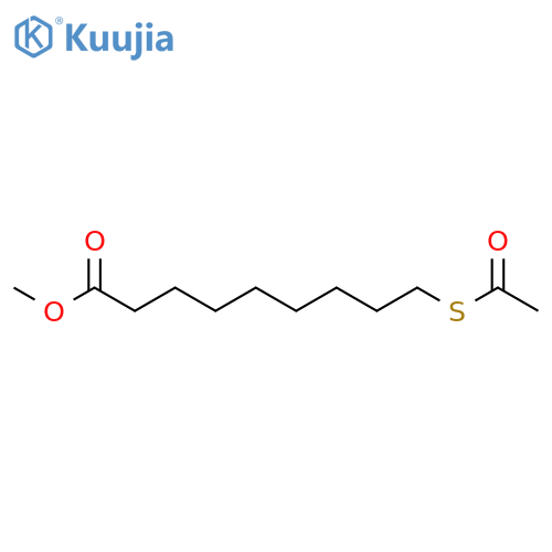 Nonanoic acid, 9-(acetylthio)-, methyl ester structure