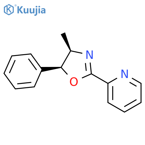 Pyridine, 2-[(4R,5S)-4,5-dihydro-4-methyl-5-phenyl-2-oxazolyl]- structure