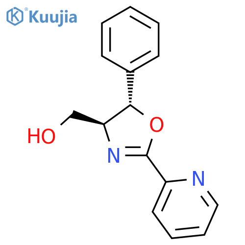 4-Oxazolemethanol, 4,5-dihydro-5-phenyl-2-(2-pyridinyl)-, (4S,5S)- structure