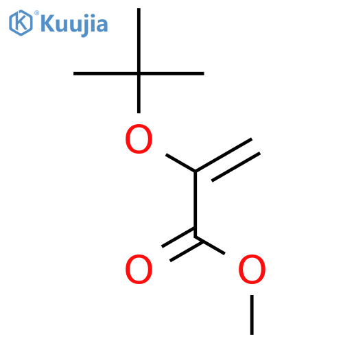 2-Propenoic acid, 2-(1,1-dimethylethoxy)-, methyl ester structure