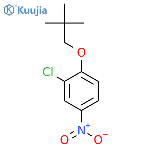 Benzene, 2-chloro-1-(2,2-dimethylpropoxy)-4-nitro- structure