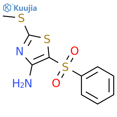 4-Thiazolamine,2-(methylthio)-5-(phenylsulfonyl)- structure