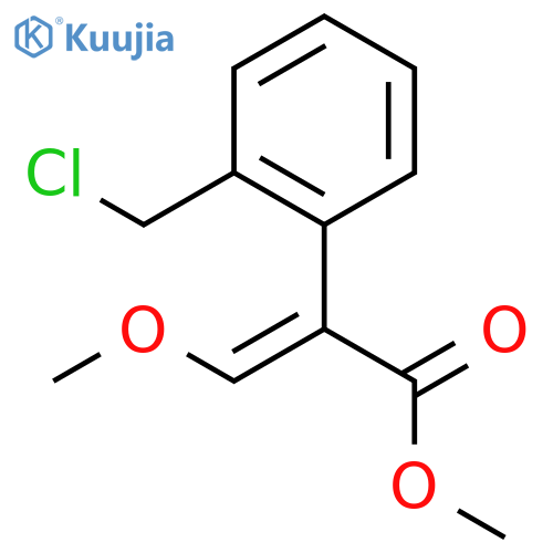 Methyl (αE)-2-(chloromethyl)-α-(methoxymethylene)benzeneacetate structure