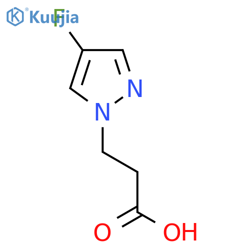 3-(4-Fluoro-1H-pyrazol-1-yl)propanoic acid structure