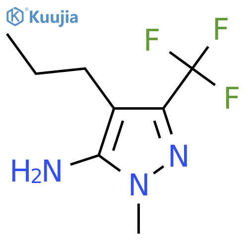 1-Methyl-4-propyl-3-(trifluoromethyl)-1h-pyrazol-5-amine structure