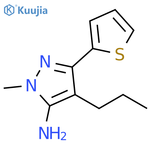1-methyl-4-propyl-3-(thiophen-2-yl)-1H-pyrazol-5-amine structure