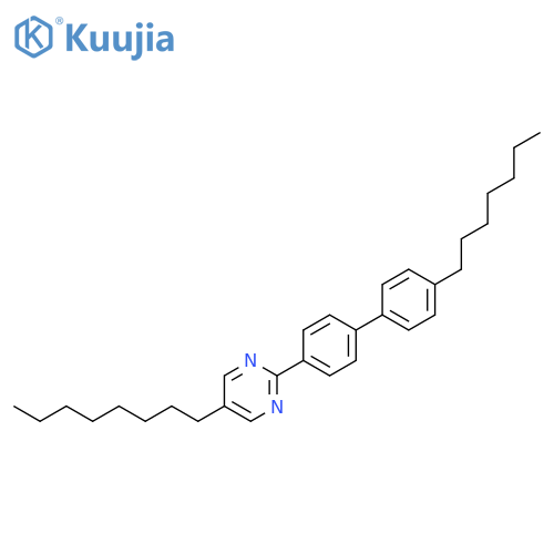 Pyrimidine, 2-(4'-heptyl[1,1'-biphenyl]-4-yl)-5-octyl- structure